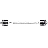 Bad Romance Translucent Leg Cuffs with Black Stripes Cuffs and Restraints